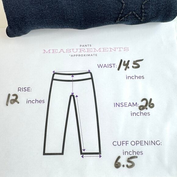 Anthro Sundry Womens Ankle Straight Jeans Size 28 Embroider Stars Washed Black - Picture 12 of 12